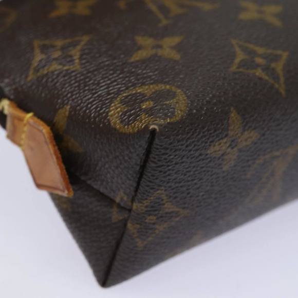 LOUIS VUITTON Monogram Pochette Cosmetic PM Cosmetic Pouch M47515 LV Auth 82206 - Picture 15 of 16